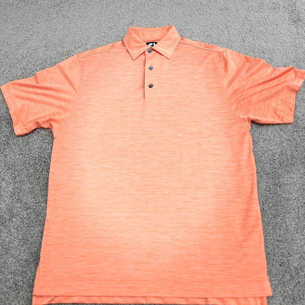FootJoy Men's Medium Orange Golf Polo